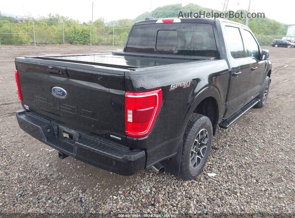 1FTEW1EP2MFB52736 2021 FORD F150 Black Задня права чверть