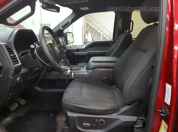 1FTEW1EP3GFC29229 2016 FORD F150 Red Widok wnętrza z przodu