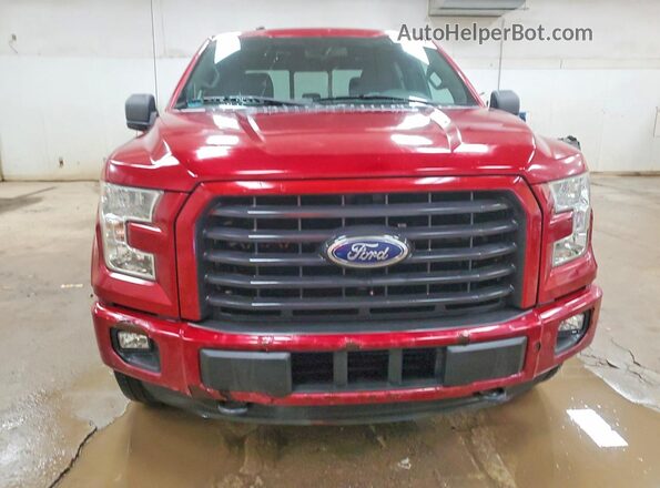 1FTEW1EP3GFC29229 2016 FORD F150 Red Widok z przodu