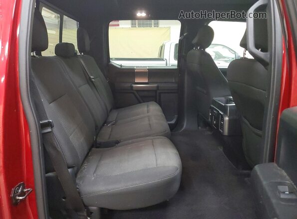 1FTEW1EP3GFC29229 2016 FORD F150 Red Widok tylnych siedzeń