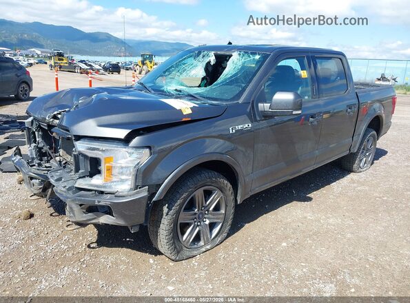 1FTEW1EP3LKD58914 2020 FORD F150 Серый Передняя левая четверть