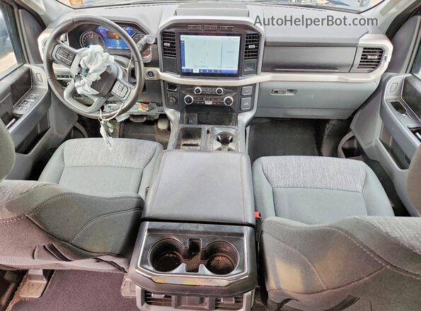 1FTEW1EP3PFD33672 2023 FORD F150 Синий Вид панели приборов