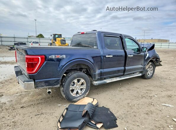 1FTEW1EP3PFD33672 2023 FORD F150 Синий Задняя правая четверть
