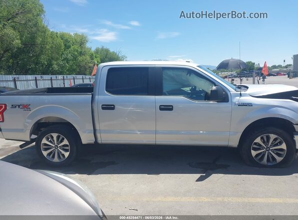 1FTEW1EP4JKF35791 2018 FORD F150 Silver Вид задньої частини салону