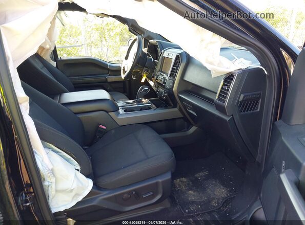 1FTEW1EP4KFC31029 2019 FORD F150 Black წინა სალონის ხედი