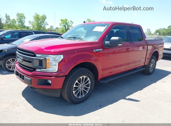 1FTEW1EP5KFA39974 2019 FORD F150 Red Przód lewy