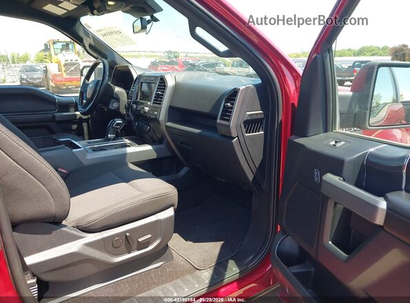 1FTEW1EP5KFA39974 2019 FORD F150 Red Widok wnętrza z przodu