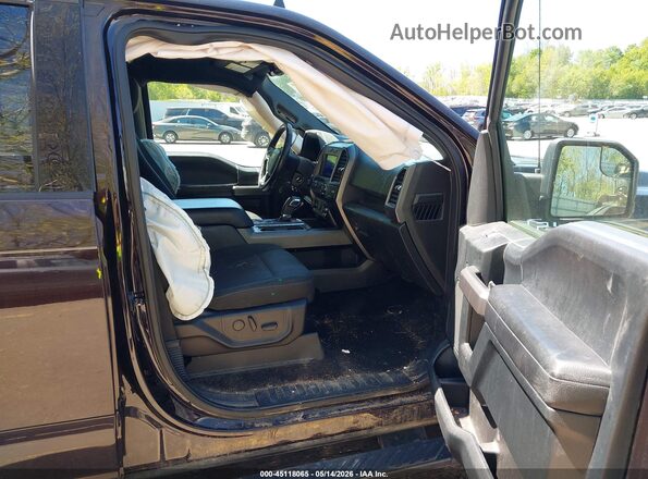 1FTEW1EP5KFC07242 2019 FORD F150 Maroon Вид салону спереду