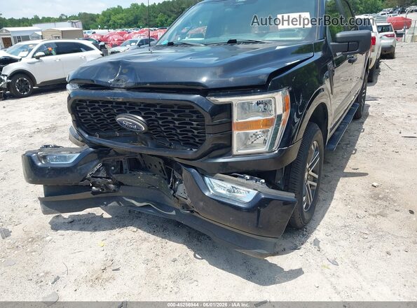 1FTEW1EP5NFC03597 2022 FORD F150 Black Front view