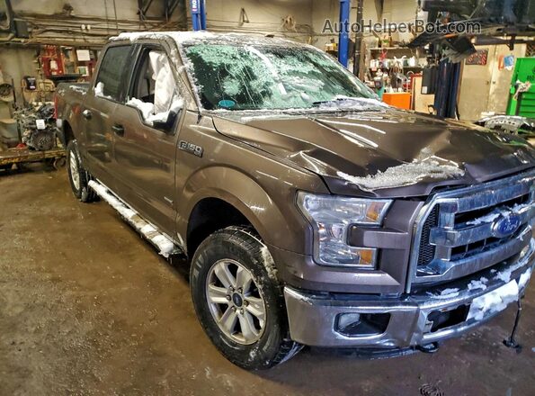1FTEW1EP6GFB05813 2016 FORD F150 Brown Առջևի աջ