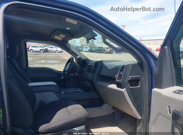 1FTEW1EP6JFD09339 2018 FORD F150 Dark Blue Вид салона спереди