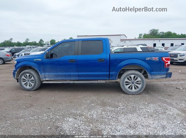 1FTEW1EP6JKD04150 2018 FORD F150 Синий Панорамный вид салона 360°