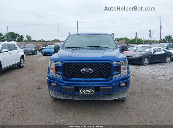 1FTEW1EP6JKD04150 2018 FORD F150 Синий Вид щитка приборов