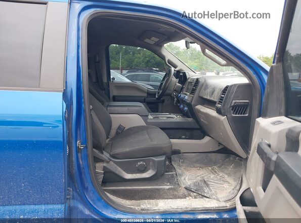 1FTEW1EP6JKD04150 2018 FORD F150 Синий Вид салона спереди