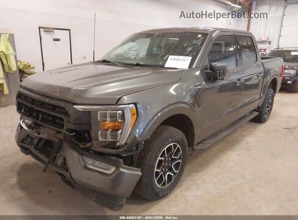 1FTEW1EP6MFC25851 2021 FORD F150 Gray Front left