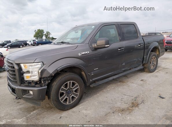 1FTEW1EP7HKC27685 2017 FORD F150 Gray Przód lewy