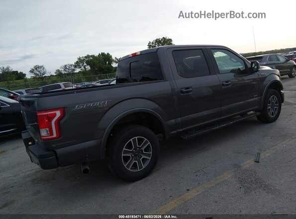 1FTEW1EP7HKC27685 2017 FORD F150 Gray Tył prawy