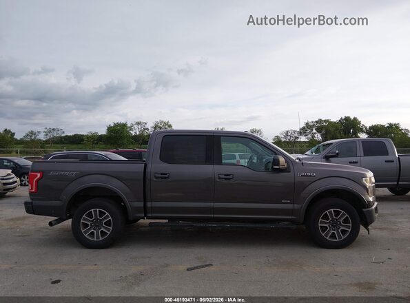 1FTEW1EP7HKC27685 2017 FORD F150 Gray Widok wnętrza z tyłu
