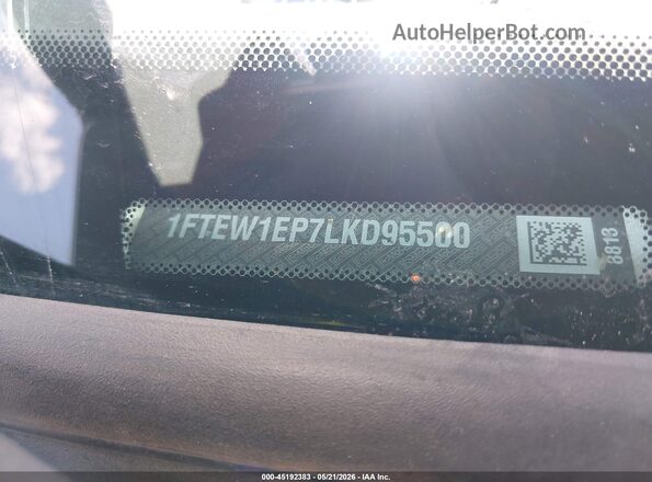 1FTEW1EP7LKD95500 2020 FORD F150 Silver Engine compartment view