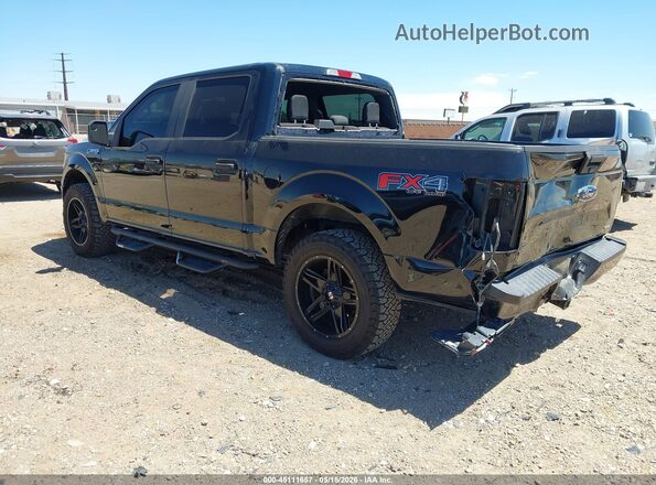 1FTEW1EP8JFC43652 2018 FORD F150 Black Tył lewy