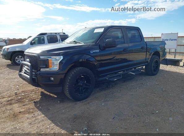 1FTEW1EP8JFC43652 2018 FORD F150 Black Przód lewy