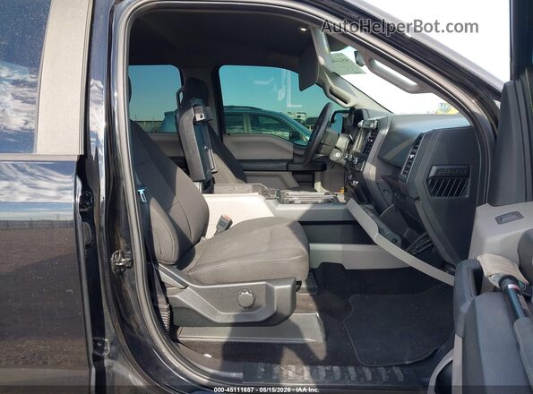 1FTEW1EP8JFC43652 2018 FORD F150 Black Widok wnętrza z przodu