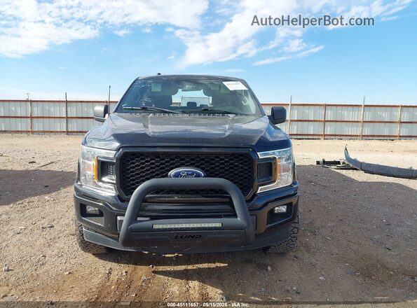 1FTEW1EP8JFC43652 2018 FORD F150 Black Widok zestawu wskaźników
