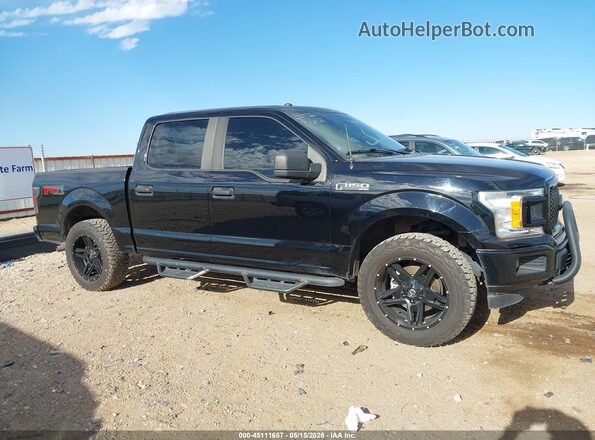 1FTEW1EP8JFC43652 2018 FORD F150 Black Widok wnętrza z tyłu