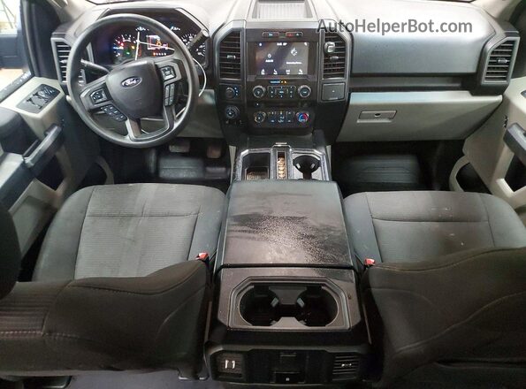 1FTEW1EP8JFD68828 2018 FORD F150 Blue Widok deski rozdzielczej