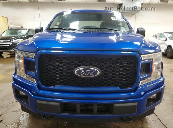1FTEW1EP8JFD68828 2018 FORD F150 Blue Widok z przodu