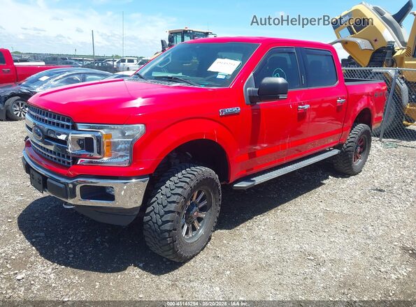 1FTEW1EP8KKD63475 2019 FORD F150 Red წინა მარცხენა ხედი სამი მეოთხედიდან