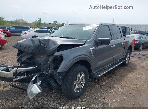 1FTEW1EP9PFC95252 2023 FORD F150 Gray Передня ліва чверть