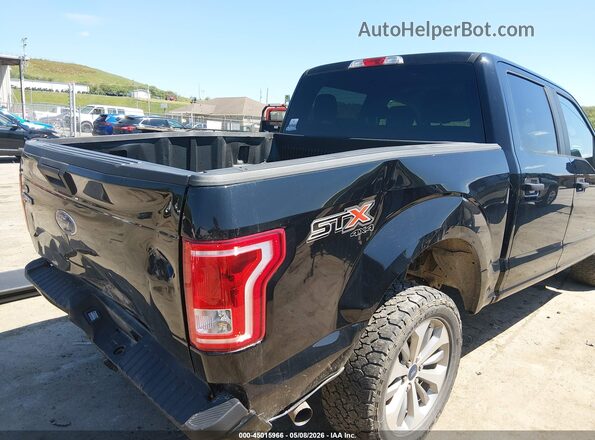 1FTEW1EPXHFB87353 2017 FORD F150 Black Widok z przodu