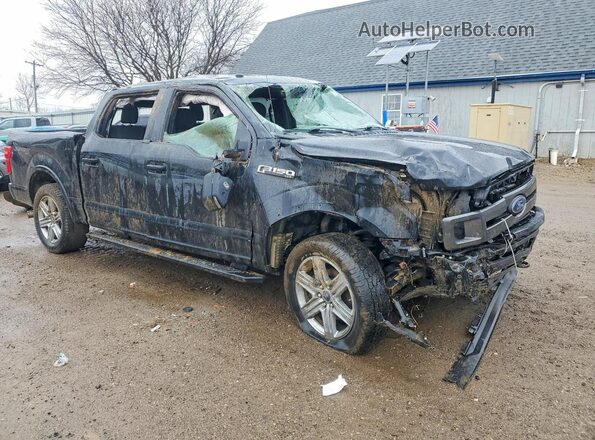 1FTEW1EPXJFD83220 2018 FORD F150 Black Delantero derecho