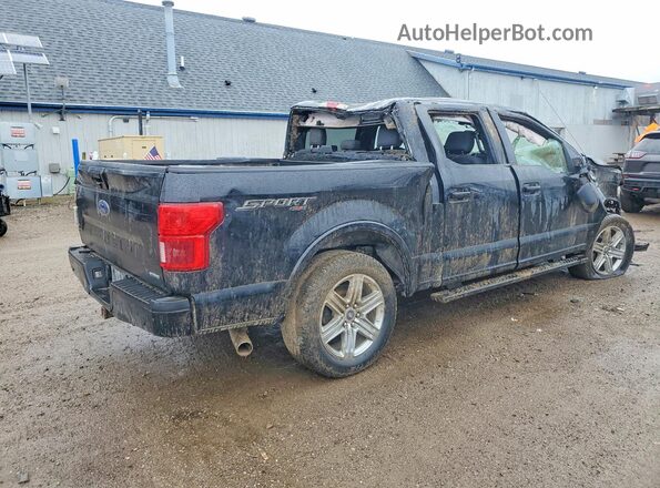 1FTEW1EPXJFD83220 2018 FORD F150 Black Trasero derecho