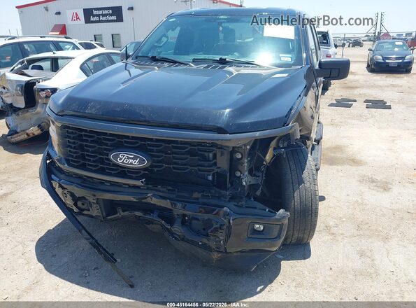 1FTEW2KP8RKE80493 2024 FORD F150 Black Вид спереду