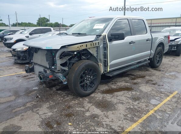 1FTEW2KP9RKE64268 2024 FORD F150 Gray Передня ліва чверть