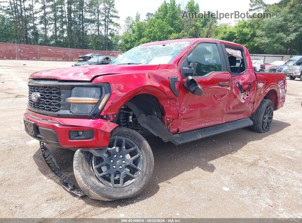 1FTEW2KPXRKF37924 2024 FORD F150 Red Vista tres cuartos delantera izquierda
