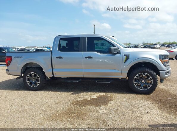 1FTEW2LP0RFA18968 2024 FORD F150 Silver Widok wnętrza z tyłu
