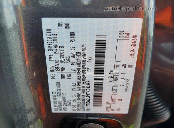 1FTEW2LP4TKD33898 2026 FORD F150 Gray 