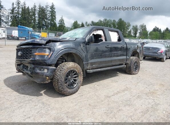 1FTEW2LP5SKD04571 2025 FORD F150 Черный Передняя левая четверть