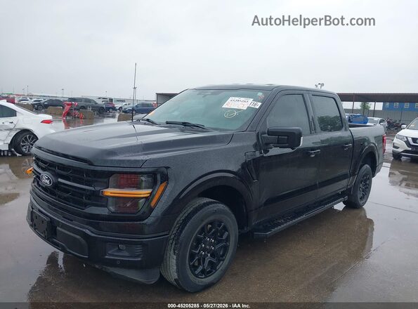 1FTEW3KP8RKE00809 2024 FORD F150 Black Առջևի ձախ երեք քառորդ տեսարան