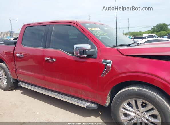 1FTEW3KPXRKD89697 2024 FORD F150 Red 360 interior view