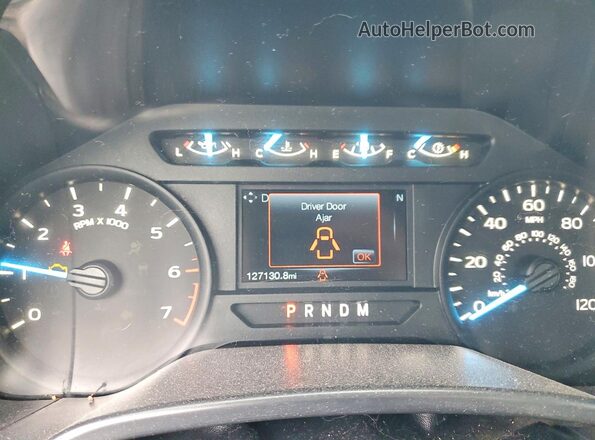 1FTEX1C55JKD86273 2018 FORD F150 White Vista del cuadro de instrumentos