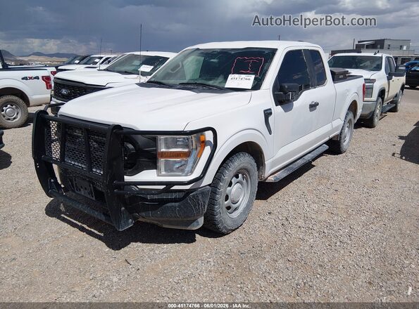 1FTEX1C80NKE64474 2022 FORD F150 White Widok z przodu