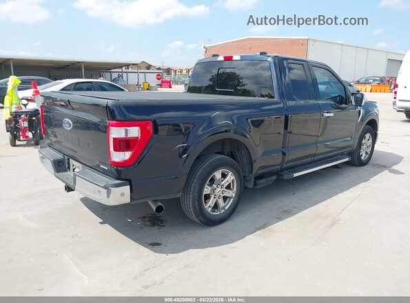 1FTEX1C82MKD55058 2021 FORD F150 Blue Հետևի աջ