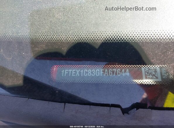 1FTEX1C83GFA67644 2016 FORD F150 Red 