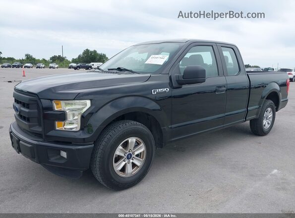 1FTEX1C83GKE60552 2016 FORD F150 Черный Передняя левая четверть