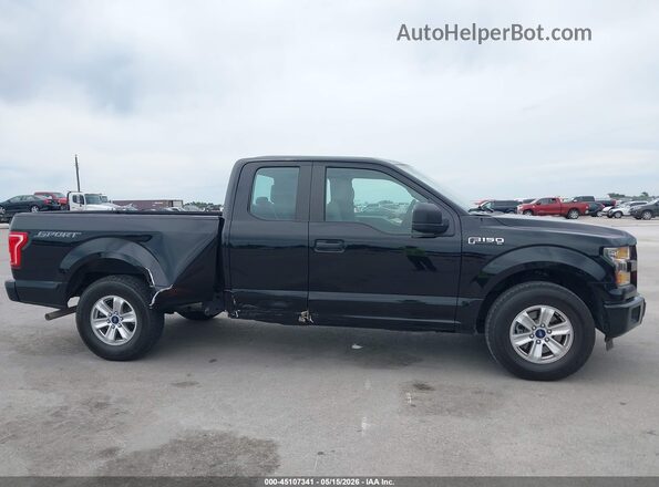 1FTEX1C83GKE60552 2016 FORD F150 Черный Вид задней части салона