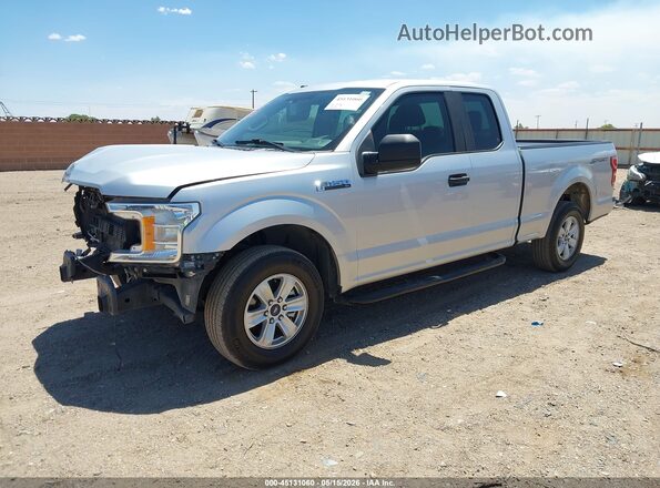 1FTEX1CB4JKF54491 2018 FORD F150 Silver Передня ліва чверть